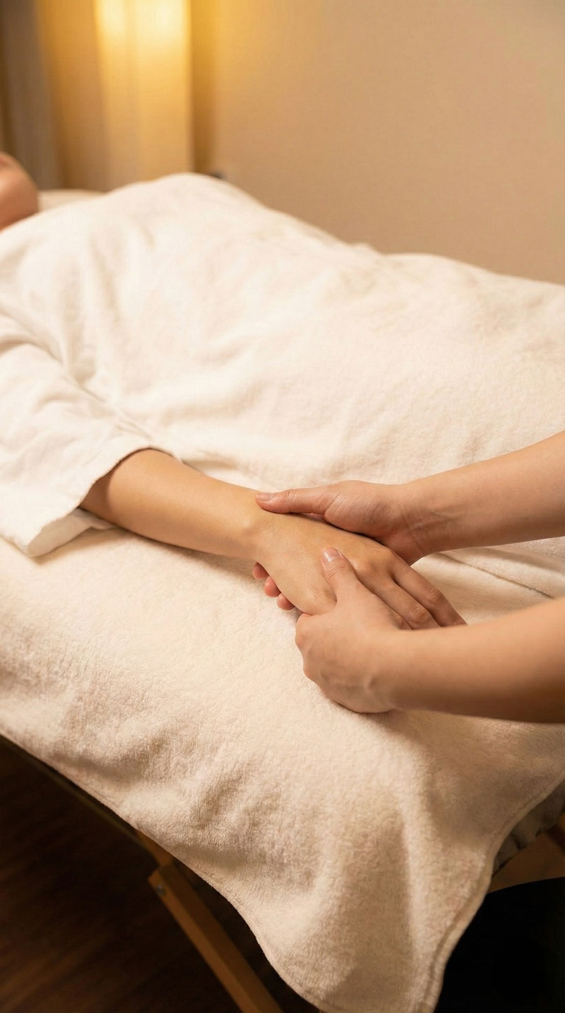 arm and hand massage next step in indian head massage